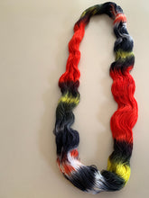 Load image into Gallery viewer, OOAK Variant (Trial 2) of Hellfire Club Hand Dyed Superwash Merino Wool and Recycled  Nylon Sock Yarn
