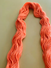 Load image into Gallery viewer, Peach Sky Hand Dyed Superwash Merino Wool &amp; Nylon Sparkle Sock Yarn
