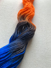 Load image into Gallery viewer, OOAK Variant (Trial 4) of Astronaut in the Ocean Hand Dyed Merino Wool &amp; Nylon Superwash Yarn
