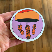 Load image into Gallery viewer, Yarn Cheetos Vinyl Sticker
