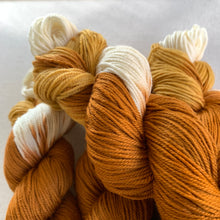 Load image into Gallery viewer, Home for the Holidays (Pumpkin Pie) Hand Dyed Superwash 100% Merino Wool DK Yarn
