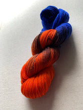 Load image into Gallery viewer, Astronaut in the Ocean Hand Dyed Sparkly Merino Wool &amp; Nylon Superwash Yarn
