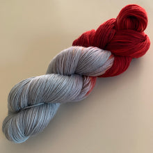 Load image into Gallery viewer, OOAK Variant (Trial 22) of There’s Something in the House Hand Dyed Superwash Merino and Nylon Sock Yarn
