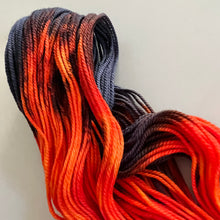 Load image into Gallery viewer, All Burn, No Bridge - Lot 1 - Hand Dyed Superwash Merino Wool DK Yarn
