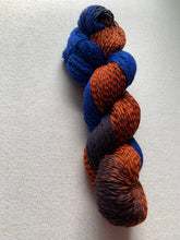 Load image into Gallery viewer, Astronaut in the Ocean Hand Dyed Marled Merino and Peruvian Wool Sock Yarn
