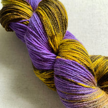 Load image into Gallery viewer, OOAK Variant (Trial 3) of Part of Me - Hand Dyed Superwash Merino Wool &amp; Nylon Sparkle Sock Yarn
