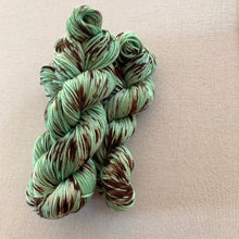 Load image into Gallery viewer, Melting (Mint Chocolate Chip Ice Cream) - Extra Chocolate Version - Hand Dyed Superwash 100% Merino Wool Worsted Yarn
