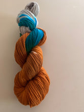 Load image into Gallery viewer, OOAK Variant (Trial 3) of Century Man Hand Dyed Superwash Merino Wool, Cashmere &amp; Nylon Sock Yarn
