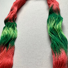 Load image into Gallery viewer, OOAK Variant (Trial 6) of Watermelon Sugar Hand Dyed Superwash 100% Merino Wool Sock Yarn
