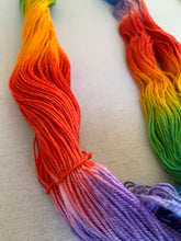 Load image into Gallery viewer, Lollipop Hand Dyed Superwash Sparkly Merino Wool &amp; Nylon Sock Yarn
